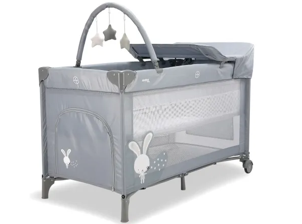 Travel Cot Complet Rabbit Grey